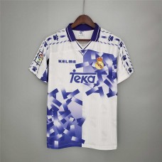 Real Madrid 96/97 Third White&Blue Soccer Jersey